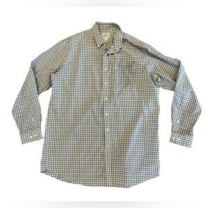 LL Bean Shirt Plaid Traditional Fit Button Up 100% Cotton Mens Large Tall‎